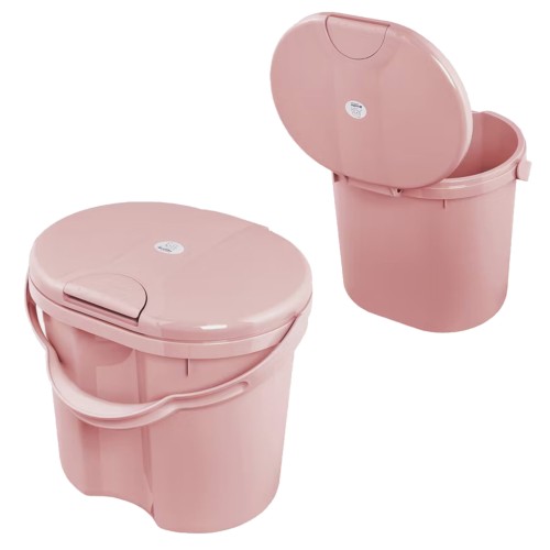 RÓŻOWY Kosz na pieluchy Top Zero Waste Soft Rose – Higieniczny praktyczny