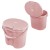 RÓŻOWY Kosz na pieluchy Top Zero Waste Soft Rose – Higieniczny praktyczny