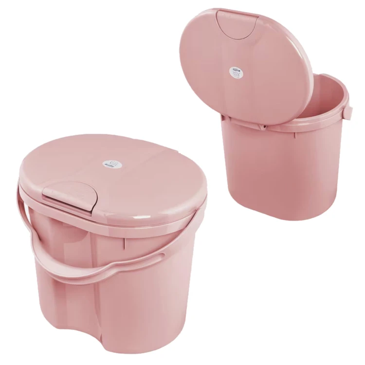 RÓŻOWY Kosz na pieluchy Top Zero Waste Soft Rose – Higieniczny praktyczny