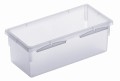 Organizer do szuflad Rotho Basic 15x8 cm – Przezroczysty, matowy wkład na akcesoria