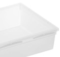 Modułowy organizer do szuflady 38x8 cm – Transparentny pojemnik na akcesoria
