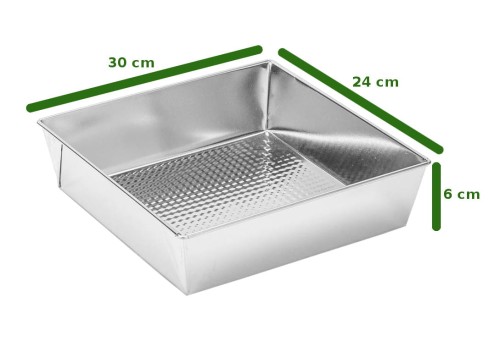 Forma do ciasta Spinwar 30 cm z tłoczonym dnem – stal ocynkowana, uniwersalna