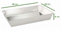 Blacha do pieczenia 40x28x6 cm – forma na ciasto ocynkowana, uniwersalna