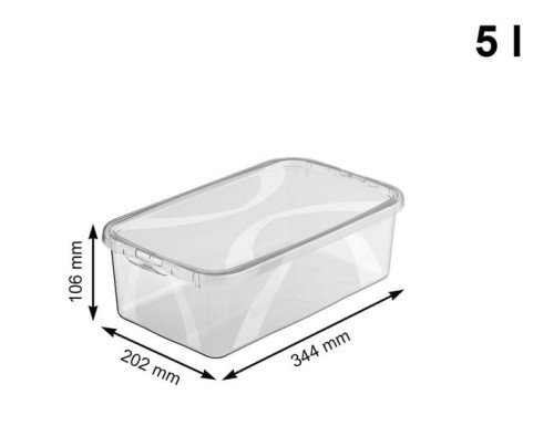 Pojemnik na Buty LONA 5L – Transparentny Box do Przechowywania Obuwia