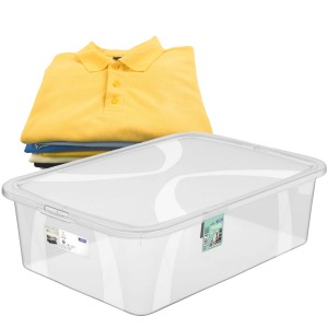 Pojemnik do Przechowywania Lona 29L z Pokrywką – Przezroczysty, Elegancki