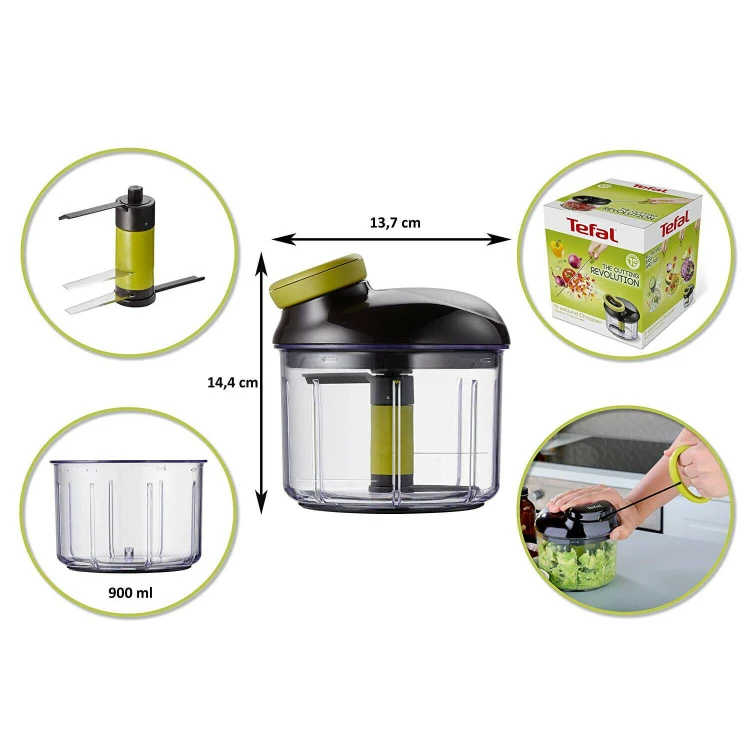 Siekacz Rozdrabniacz Ręczny 500ml – Szatkownica do Warzyw i Owoców Tefal