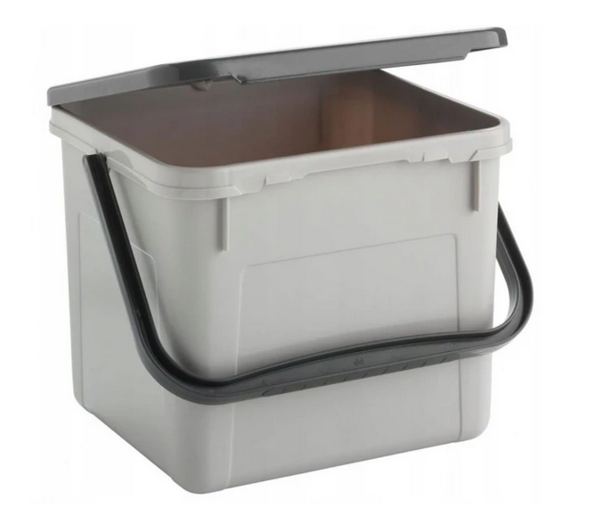 Pojemnik na detergenty ROTHO Basic 4,5L z pokrywką – Szary, funkcjonalny box