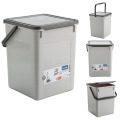 Pojemnik Rotho 9L na proszek, kapsułki i detergenty – szary koszyk z uchwytem