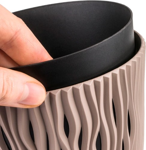 Stylowa doniczka DSR160 kwiaty domowe, osłonka, wkład