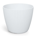 Osłonka Lamia DLAM120 – okrągła biała osłonka do roślin do wnętrz i ogrodu
