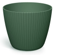 Doniczka osłonka plastikowa Lamia 16 cm zielona do domu i ogrodu