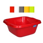 Plastikowa Miska Kwadratowa 9l Atestowana Miska w Mixie Kolorów do Kuchni