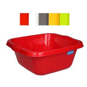 Plastikowa Miska Kwadratowa 9l Atestowana Miska w Mixie Kolorów do Kuchni