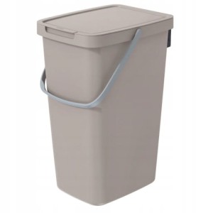 Beżowy kosz na śmieci 20L pojemnik z uchwytem Wiszący kosz