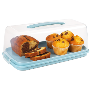 Mały prostokątny pojemnik na ciasto Curver z pokrywką