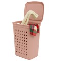 Kosz na pranie JONA 55L Rotho różowy wentylowany z klapą