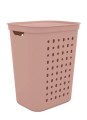 Kosz na pranie JONA 55L Rotho różowy wentylowany z klapą