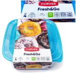 Zestaw 4 pojemników na żywność CLICK do mikrofalówki i zamrażarki