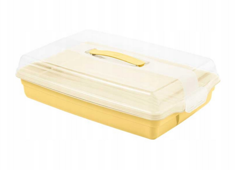 Pojemnik na ciasto Curver prostokątny 45x29,5 cm z uchwytem