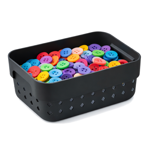 Czarny Organizer do szuflady Seoul S  5021 Koszyk na drobiazgi