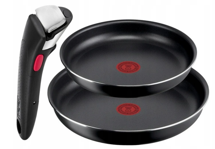 Zestaw patelni Tefal Ingenio Extra 24/28 cm + rączka – nieprzywierające, do piekarnika