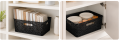 Czarny Koszyk Organizer 13L Loft Pojemnik do Przechowywania
