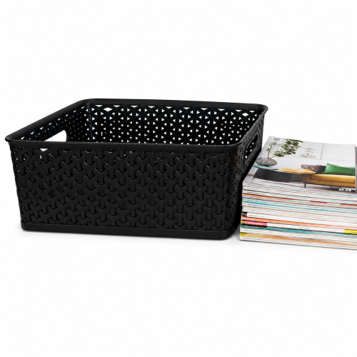Czarny Koszyk Organizer 13L Loft Pojemnik do Przechowywania