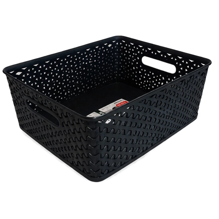 Czarny Koszyk Organizer 13L Loft Pojemnik do Przechowywania