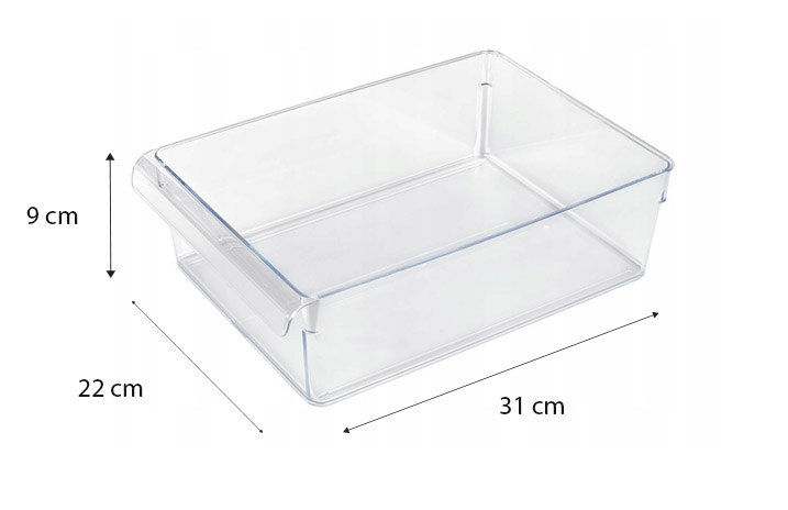 Organizer do lodówki Rotho Loft 5 l transparentny: Idealny sposób na porząd