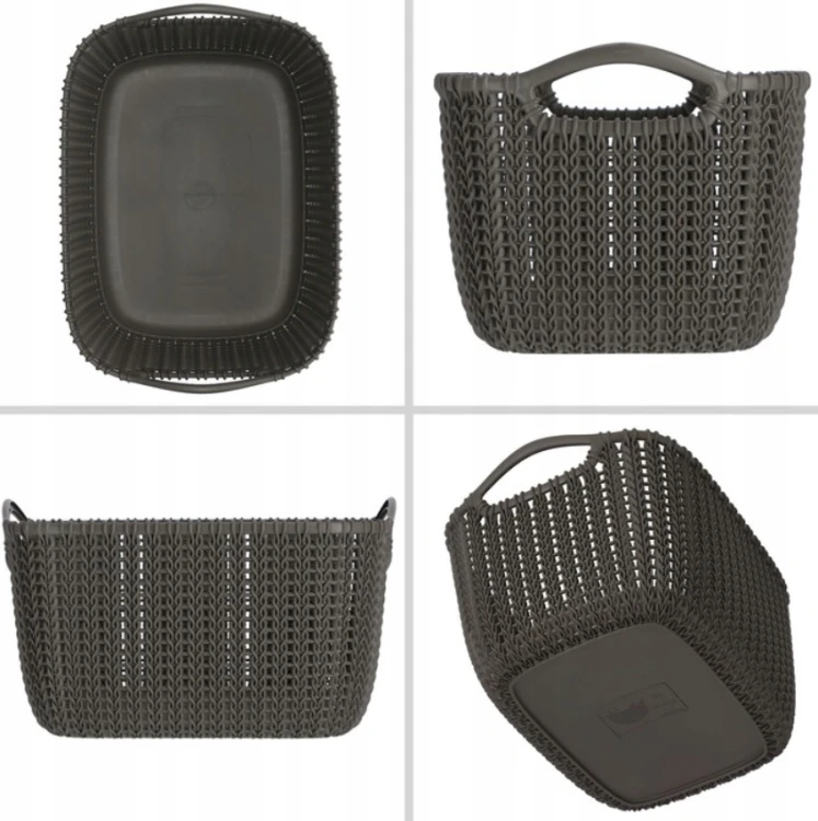 Curver Knit 8L Koszyk Organizer Pojemnik Łazienka Garderoba Regał