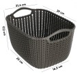 Curver Knit 8L Koszyk Organizer Pojemnik Łazienka Garderoba Regał