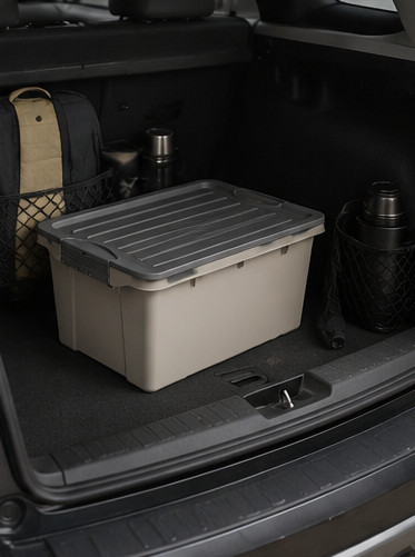 Pojemnik Rotho COMPACT 13L A4 z pokrywą | trwały, sztaplowany