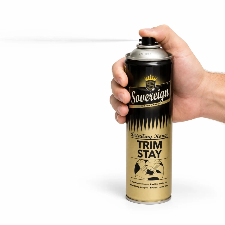 Klej do podsufitki samochodowej Trim Stay spray 130°C tapicerka boczki wygłuszenia
