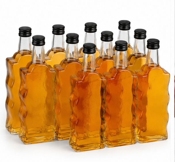 10x Butelka Szklana 500 ml  FALA Na Nalewki Soki Syropy