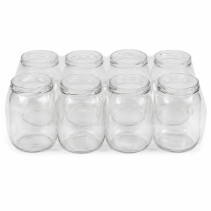 SŁOIKI 540 ml / 0,54 L SZKLANE BARYŁKA TO-540 FI 82/6 a'8 PAKOWANY W ZGRZEWKACH FOLIOWANY