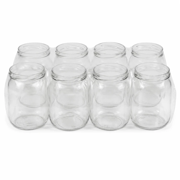 SŁOIKI 540 ml / 0,54 L SZKLANE BARYŁKA TO-540 FI 82/6 a'8 PAKOWANY W ZGRZEWKACH FOLIOWANY