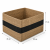 Kosz Pleciony z Trawy Morskiej 35x31x21 cm – Organizer Pojemnik na Zabawki i Tekstylia