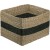 Kosz Pleciony z Trawy Morskiej 35x31x21 cm – Organizer Pojemnik na Zabawki i Tekstylia