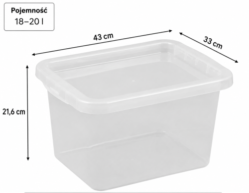 plastikowe pudełko z pokrywką, pudełko do przechowywania.png
