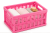 Koszyk składany MINI różowy 24x17,5x11 cm organizer pojemnik A5 do szafy