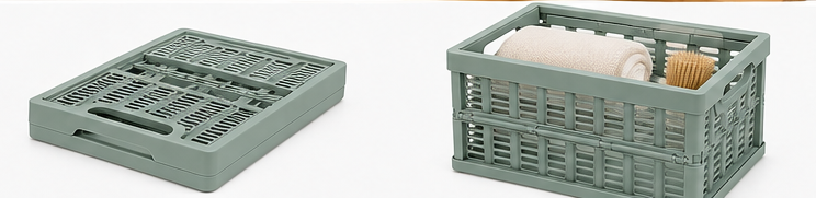 Koszyk składany MINI szałwia 24x17,5x11 cm organizer pojemnik A5