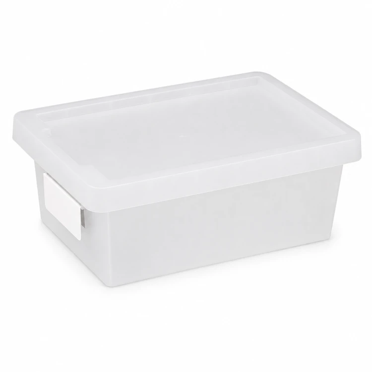 Pojemnik Plastikowy z Pokrywą 8L do Przechowywania Organizer Sztaplowany