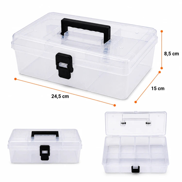 Organizer narzędziowy Prosperplast NUN 25 KNU25 skrzynka na śrubki wkręty 24,5x15x8,5 cm