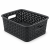 Koszyk Curver czarny plecionka organizer 25x19,5x10 cm