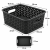 Koszyk Curver czarny plecionka organizer 25x19,5x10 cm