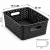 Koszyk Curver czarny plecionka organizer 25x19,5x10 cm