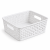 Koszyk Curver Style biały organizer plecionka 25x19,5x10 cm