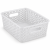 Koszyk Transparentny Plecionka Organizer do Szafy 25x19,5x10 cm
