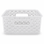 Koszyk Transparentny Plecionka Organizer do Szafy 25x19,5x10 cm