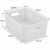 Koszyk Transparentny Plecionka Organizer do Szafy 25x19,5x10 cm